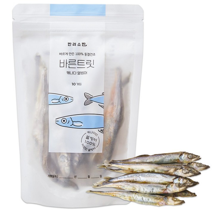 반려소반 바른트릿 강아지 간식 50g