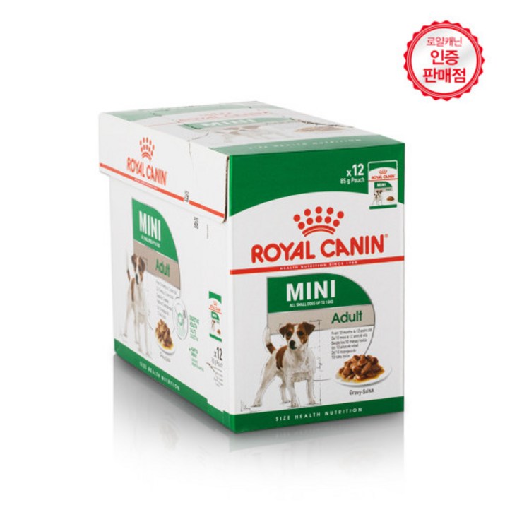 로얄캐닌 강아지 파우치 (85gx12ea) 1box 캔/파우치>>파우치