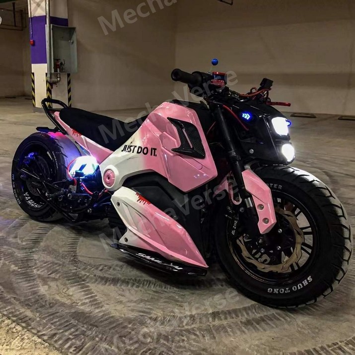 핑크 바이크 모터싸이클 125CC 미니 오토바이 소형 스쿠터 JH, 핑크