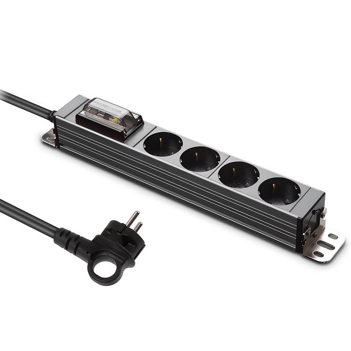 현대일렉트릭 서버탭 알루미늄 고용량 멀티탭 4구 HDSVAL-GN43T