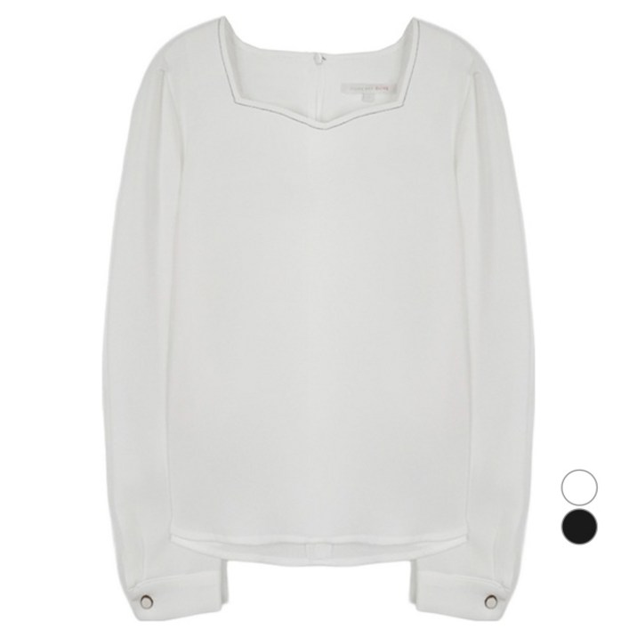 올리브데올리브 여성용 스퀘어넥 셔링 블라우스