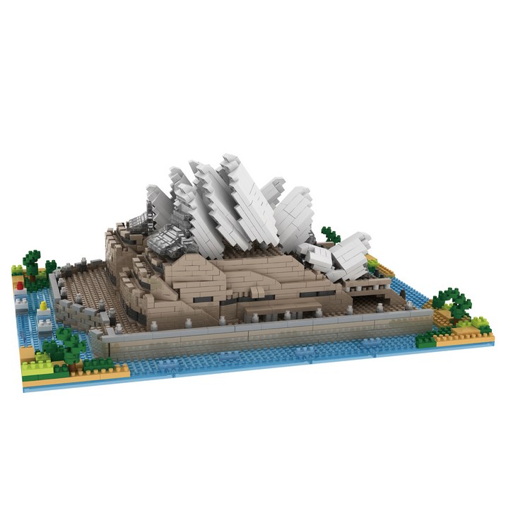 프랜디 대형 랜드마크 오페라 하우스 나노블럭 SM061, 혼합색상, 1개