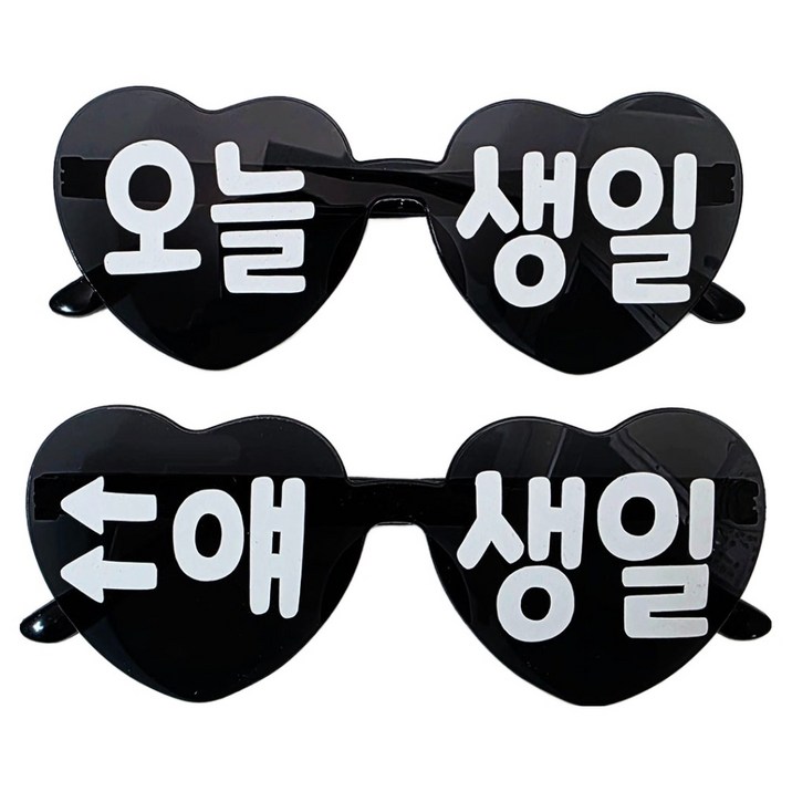 오늘생일 안경 2종 세트