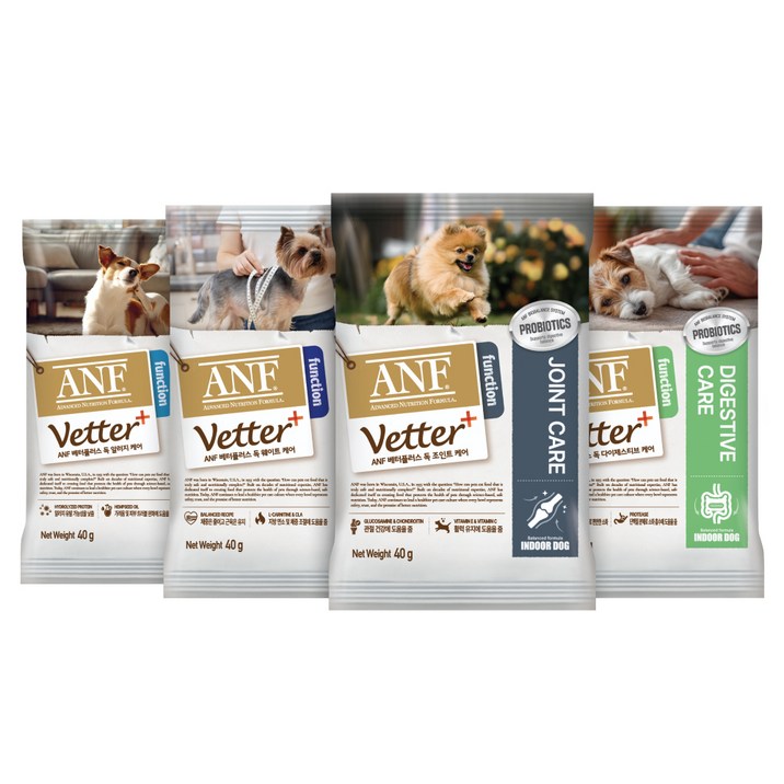 ANF 베터플러스 독 샘플 멀티팩 40g x 4종 세트