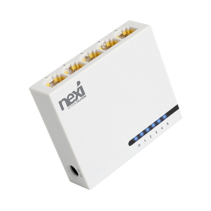 넥시 스위칭허브 5포트 100Mbps, NXS1005N