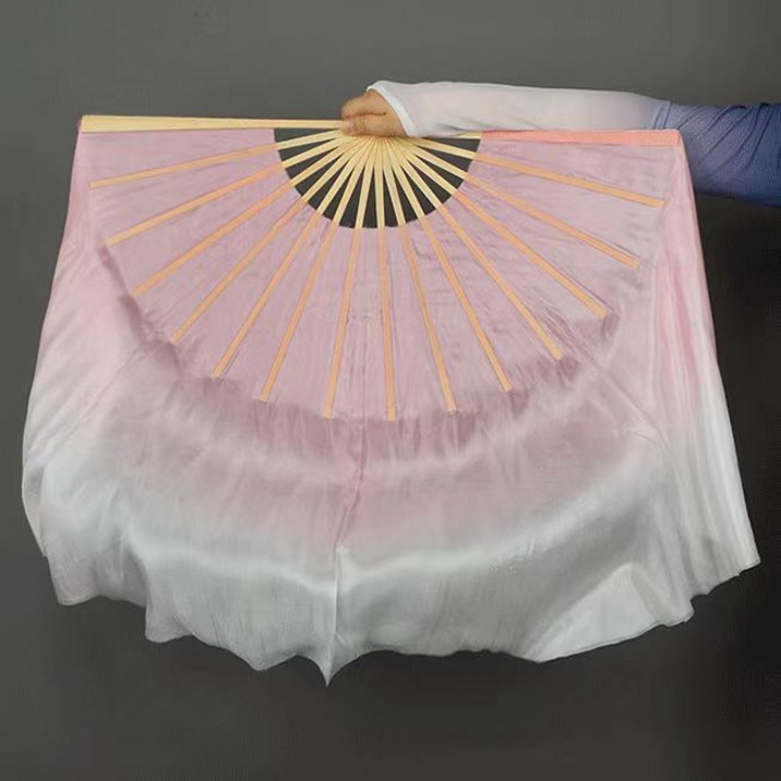 마켓피아 그라데이션 실크 전통 무용부채 02 31 x 30 cm