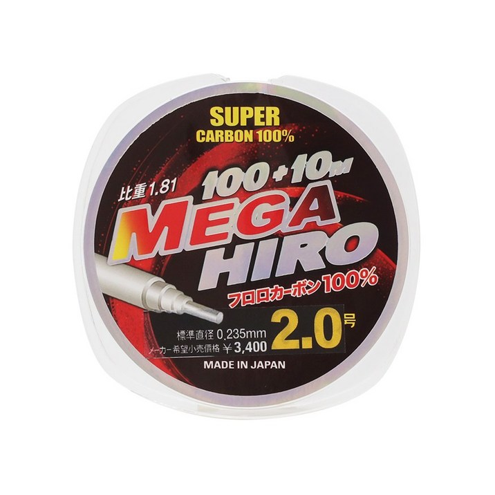 순수 100% 일산 후로로 대물카본라인 100+10M  UV차단 카본낚시줄