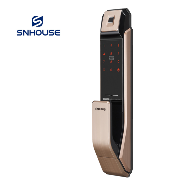 [방문설치] 직방 지문인식도어락 푸시풀 디지털도어락 현관도어락 번호키 SHP-P71