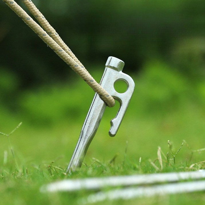 캠핑 고강도 스테인리스 텐트 단조펙 타프펙 4P 6P세트, 30cm