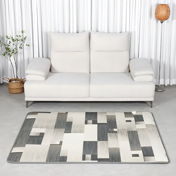 [26년형 전자파없는] 한일의료기 프리미엄 그래핀 탄소 카본 카페트 전기장판 거실 전기매트, 모던시티