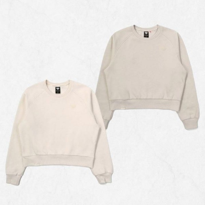 [국내정품] 다이나핏 면혼방 기모 크롭티셔츠 데이지 여성 맨투맨 YWW23258 QSDW 2454482