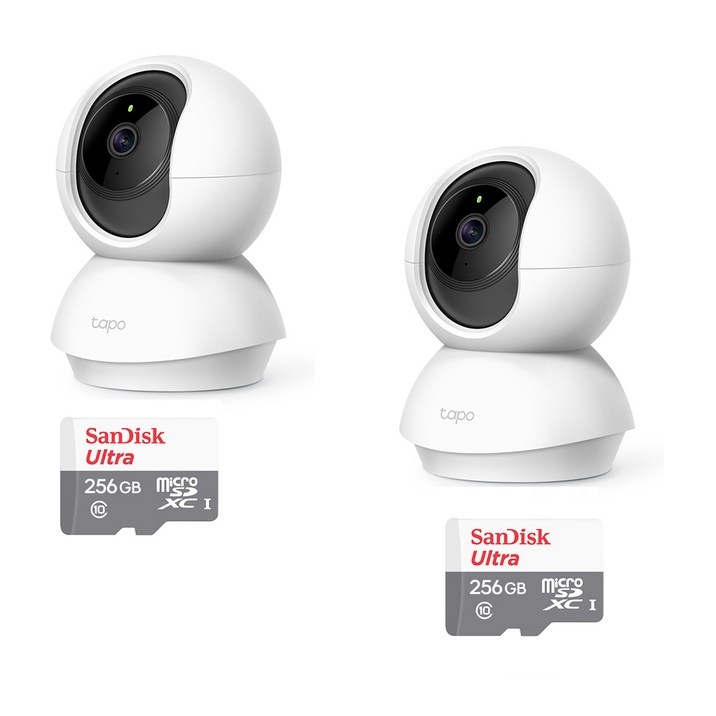 1+1 총2대 티피링크 Tapo TC71 300만화소 360도회전 실내무선카메라 홈CCTV 야간흑백전환, 선택5 Tapo TC71+메모리카드256G(2대)