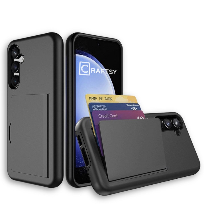 Craftsy 삼성 S21/S22/S23/S24/S25 시리즈 폰케이스 카드지갑 3장수납 케이스