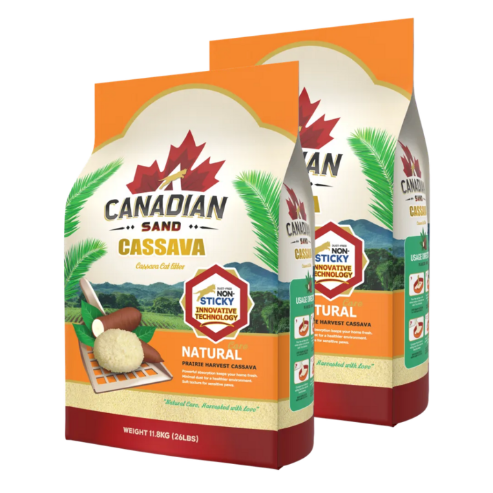 캐네디언샌드 카사바 고양이모래 총 2봉(총 2박스 배송), 11.8kg, 2개, 무향