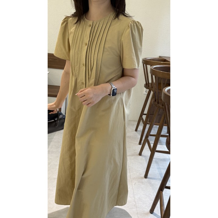 시퀄리 소프엘 핀턱 바스락 원피스 여름 데일리 시원한 빅사이즈 원피스 롱