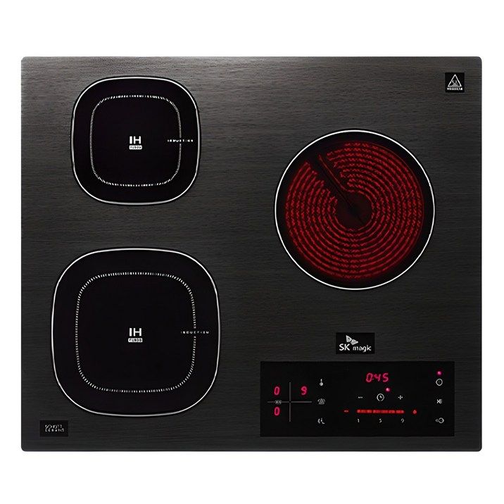 SK매직 하이브리드 인덕션 전기레인지 3구, 빌트인, ERABTS33