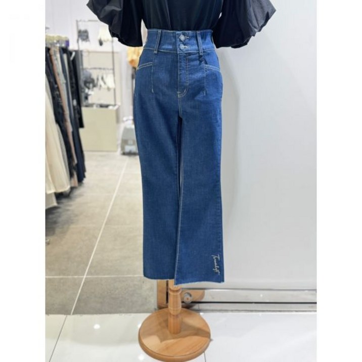 ［에고이스트］반하이 레터링 자수 부츠컷 데님팬츠 EP2DP061