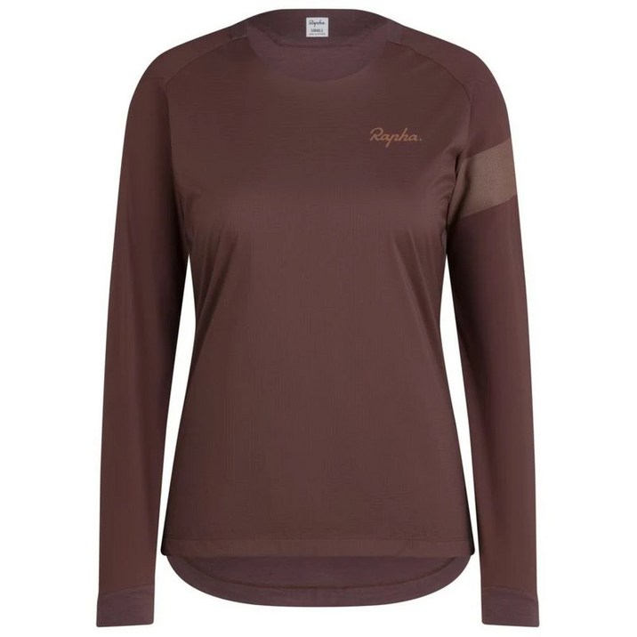 라파 여성 트레일 윈드스 바람막이 자전거 긴팔 방풍 져지 브라운