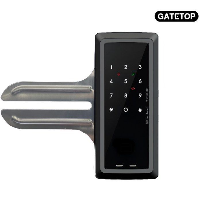 게이트탑 단문 양문 유리문 도어락 G707 번호전용, 고객직접설치