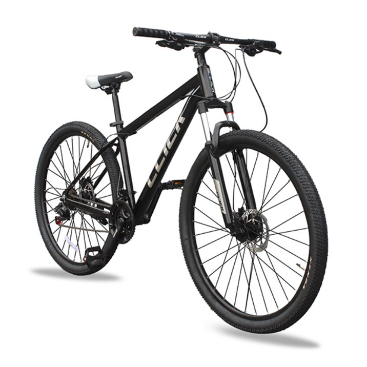 알루미늄 시마노 24단 MTB 자전거 유압식디스크브레이크 클릭 토브27.5D 2세대, 유광블랙미조립, 1개, 180cm