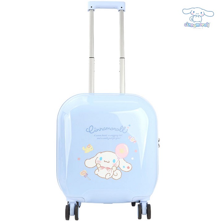 산리오 정품 18인치 여행용 캐리어 방수가능(방수커버제공) 360도 회전바퀴 여행가방