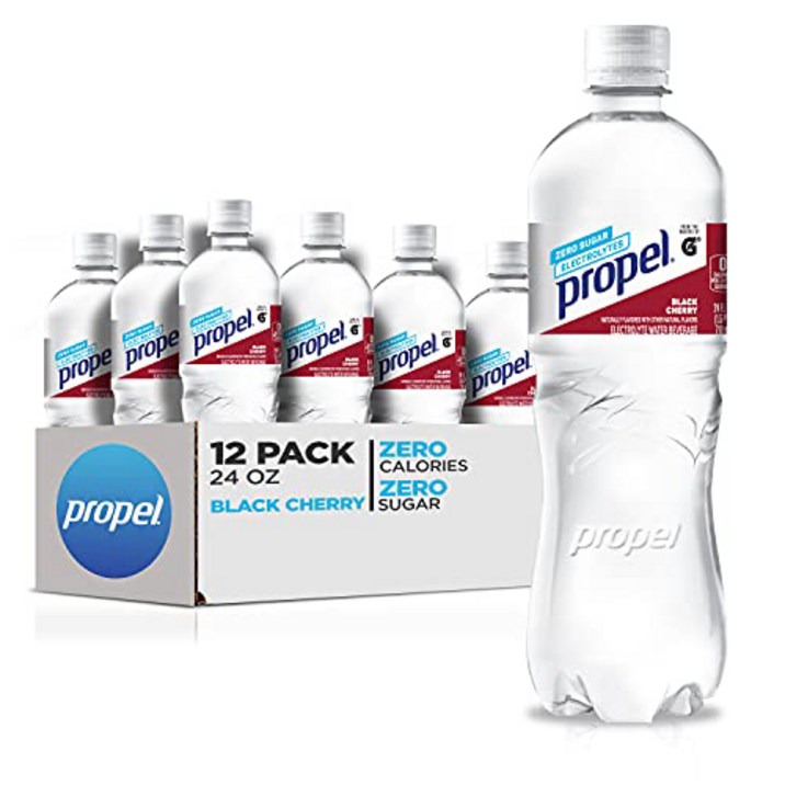 Propel, Black Cherry, Zero Calorie Water Beverage Propel, 블랙 체리, 전해질 및 비타민 CE 함유 제로 칼로리 물 음료, 24 F Propel, Black Cherry, Zero Calorie Water Beverage Propel, 블랙 체리, 전해질 및 비타민 CE 함유 제로 칼로리 물 음료, 24 F