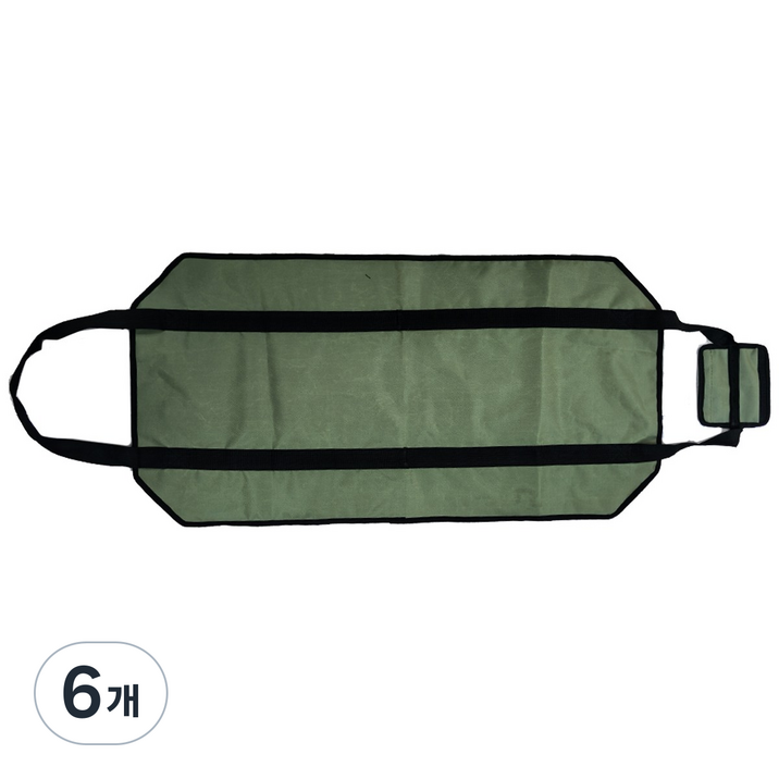 라운드 장작 보관 캐리어, 군록색, 6개, 1단