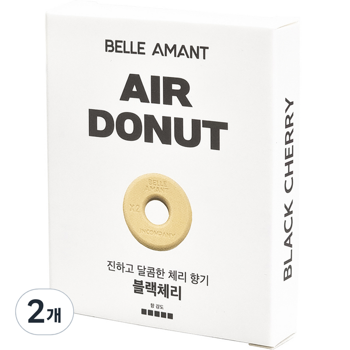 벨르아망 에어도넛 차량용 방향제 리필 블랙체리