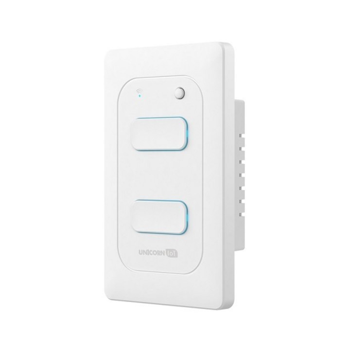 유니콘아이오티 2구 WIFI방식 무선원격제어 스마트 벽스위치 TSSW2