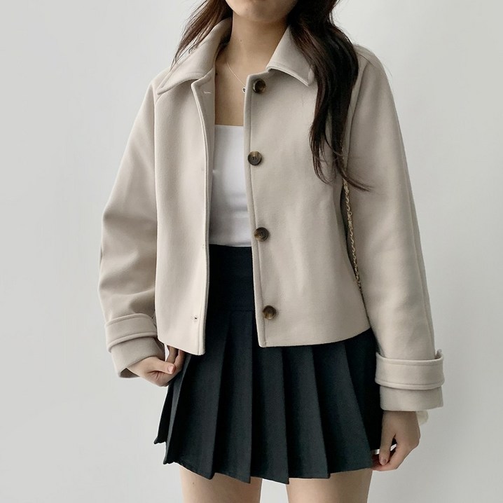 국내제작 데이지클로젯 제너 오버핏 카라 모직 숏코트 자켓 봄 가을 겨울 간절기 루즈핏 여성 여자 아우터 기본템 베이직 심플 무지 단추 귀여운 점퍼 데일리룩 국내제작 데이지클로젯 제너 오버핏 카라 모직 숏코트 자켓 봄 가을 겨울 간절기 루즈핏 여성 여자 아우터 기본템 베이직 심플 무지 단추 귀여운 점퍼 데일리룩