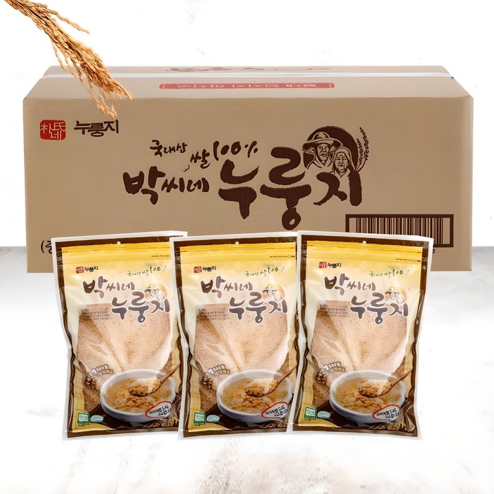 박씨네누룽지 3봉지600gX3봉 박씨네누룽지, 600g, 3개