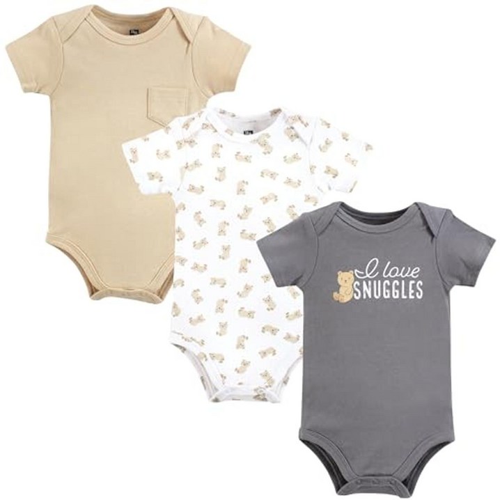 Hudson Baby 베이비 면 바디수트, Love Snuggles Bear, 69 개월