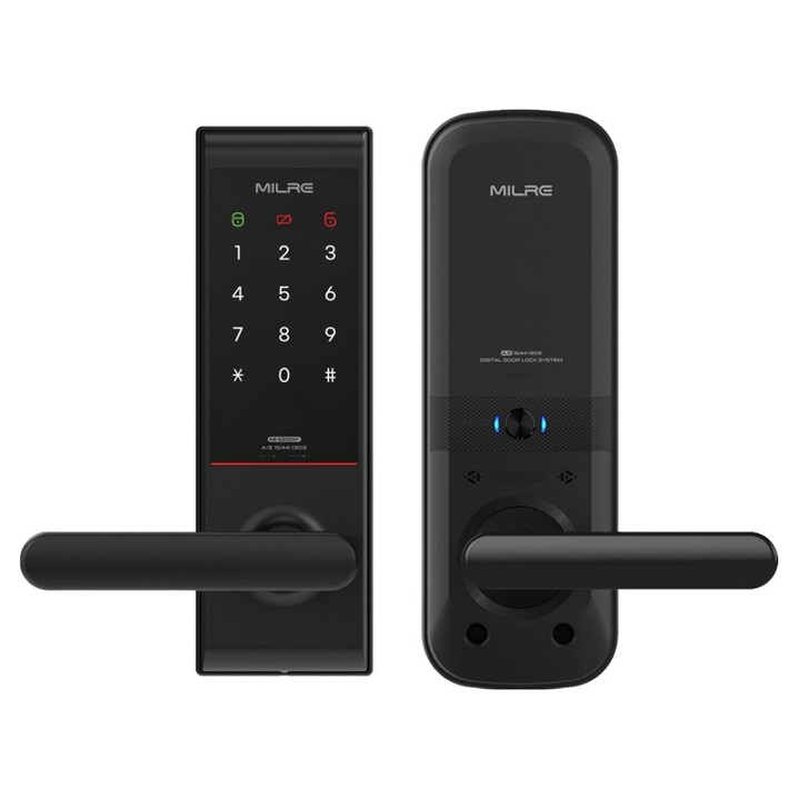 밀레시스텍 무타공 번호전용 디지털 도어락 MI-5200K Plus