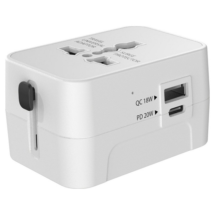 굿밸류 올포트 초고속 충전 해외 여행용 플러그 멀티어댑터 GaN PD20W HHT202A