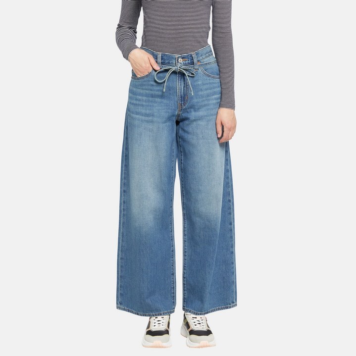 리바이스 여성용 XL 스트레이트 스톱 플랙싱 청바지 A8701-0009