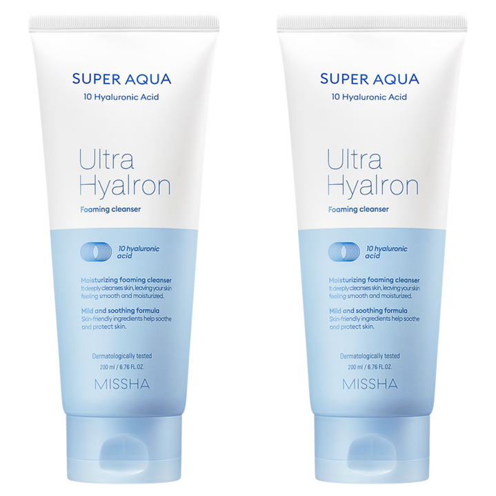 [2입기획] 미샤 수퍼 아쿠아 울트라 히알론 클렌징 폼