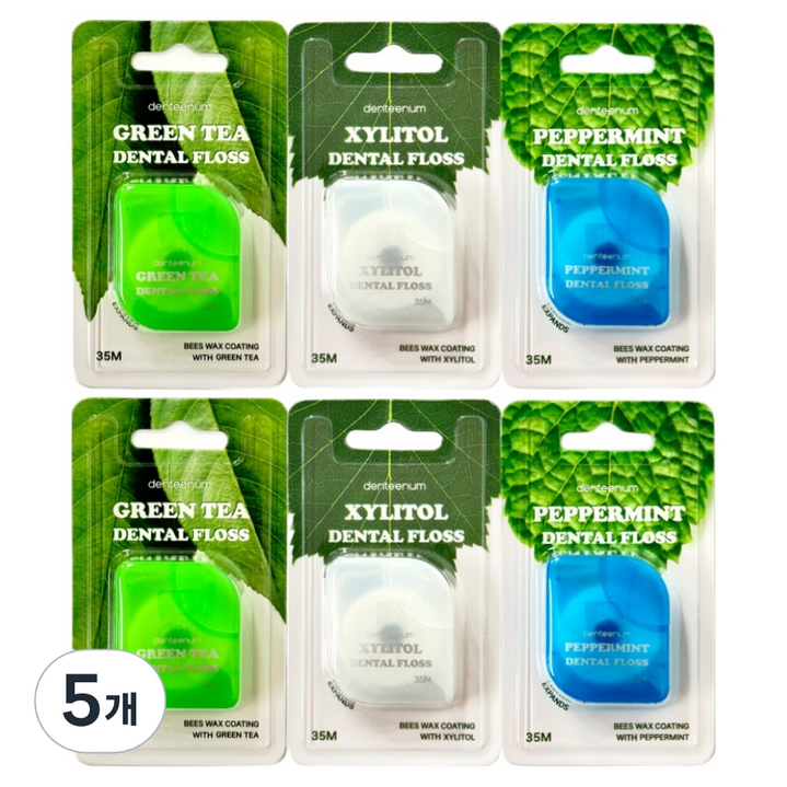 덴티넘 스마트 스펀지치실 3종 x 2개, 5개, 6개입, 35m