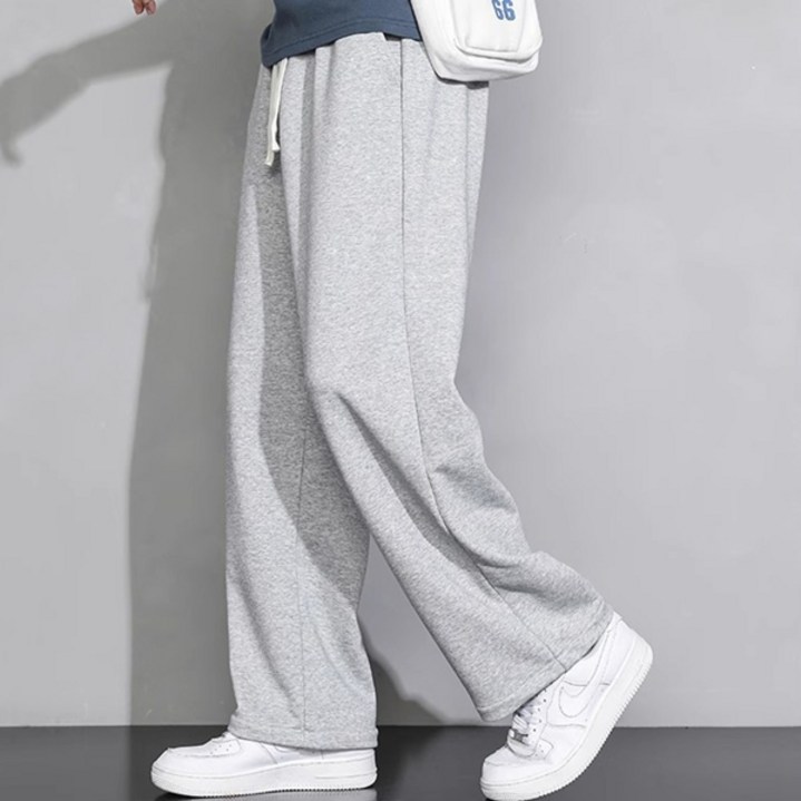 제이티엘 남성용 데일리템 일자 루즈핏 와이드 트레이닝 팬츠