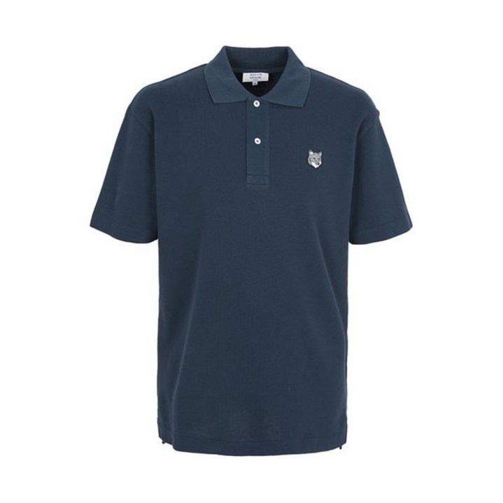 [백화점정품] 메종키츠네 반팔 티셔츠 폭스헤드 남성 카라 반팔티셔츠 PM00210KP0001 0413 반팔티