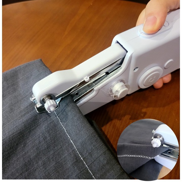 KC인증가정용 미싱 미니 핸드 재봉틀 간편한 옷수선 휴대용, 미니 재봉틀반짓고리USB선