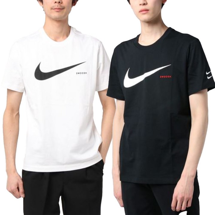 나이키 더블 스우시 숏슬리브 남녀 공용 반팔티셔츠 NSW 크루 클럽 스탠다드 CK2253