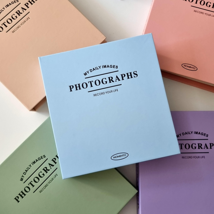 진짜 대용량 샤샤벨 네컷 사진 앨범 접착식 포토북 스크랩북 50매 100페이지