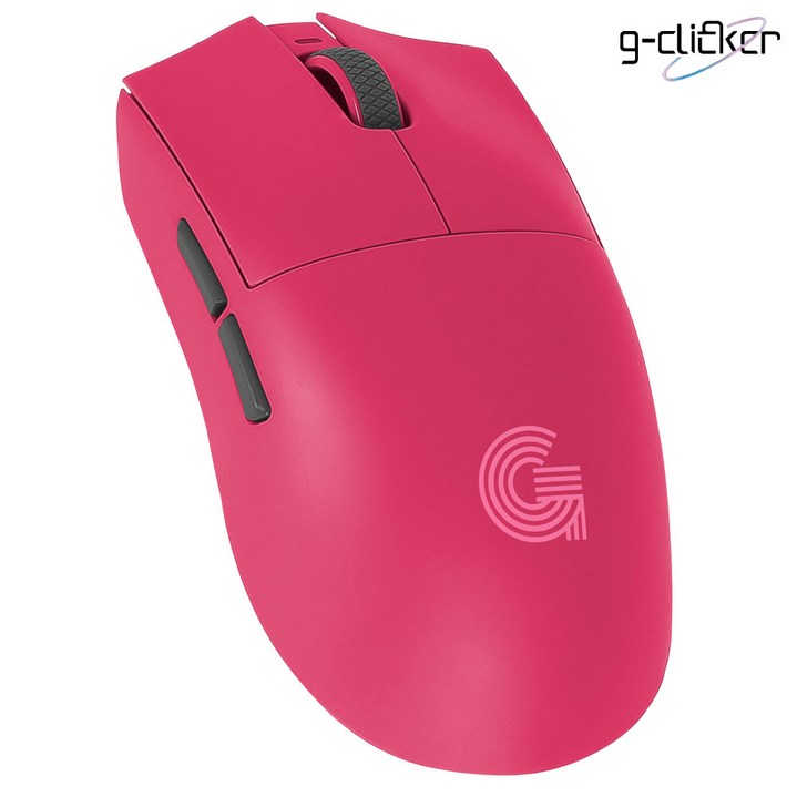 지클릭커 유선 무선 블루투스 8K 초경량 게이밍 마우스, 핑크, OP200