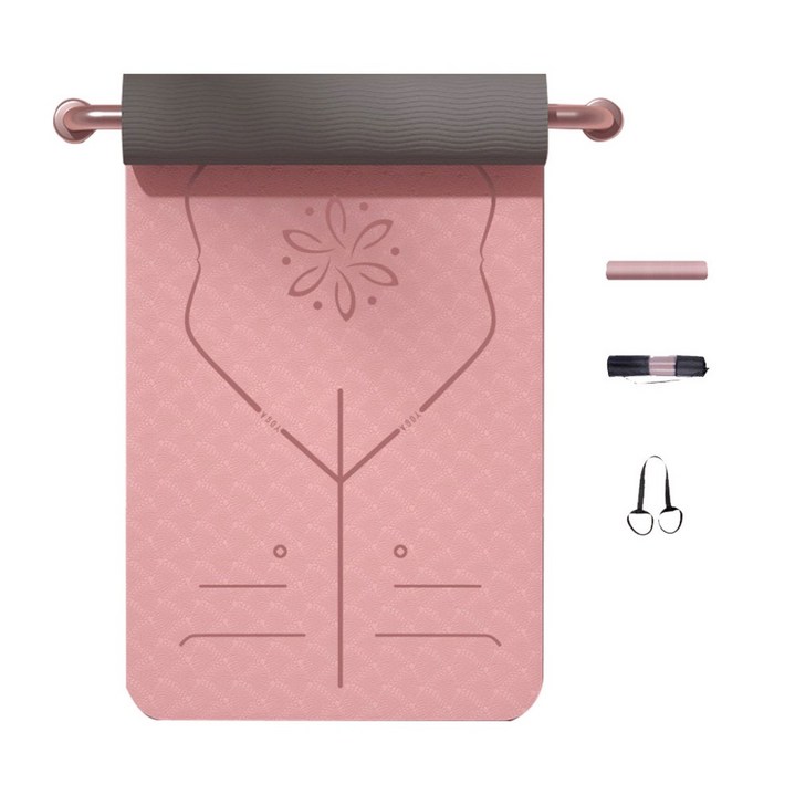 Tooliva 두꺼운 TPE 요가매트 미끄럼방지 홈트 냄새없는 운동 매트 필라테스 매트 실내 운동 매트