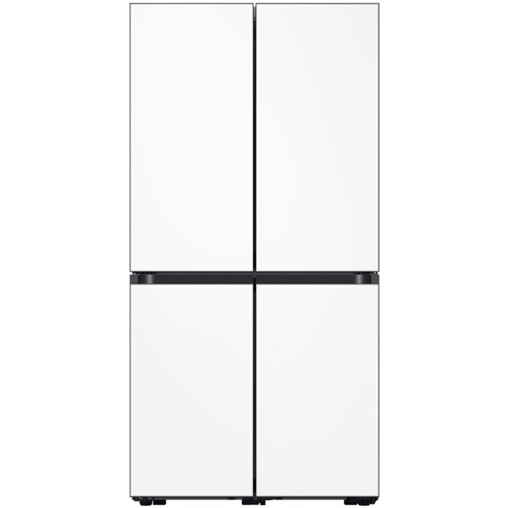 비스포크 삼성전자 비스포크 프리스탠딩 4도어 냉장고 865L 방문설치, 새틴 화이트(도어), 오프 화이트(내부), RF85B9231W6
