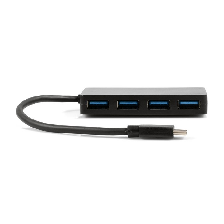 넥스트 4포트 케이블 일체형 C타입 LED확인 USB 무전원 허브 NEXT615TC