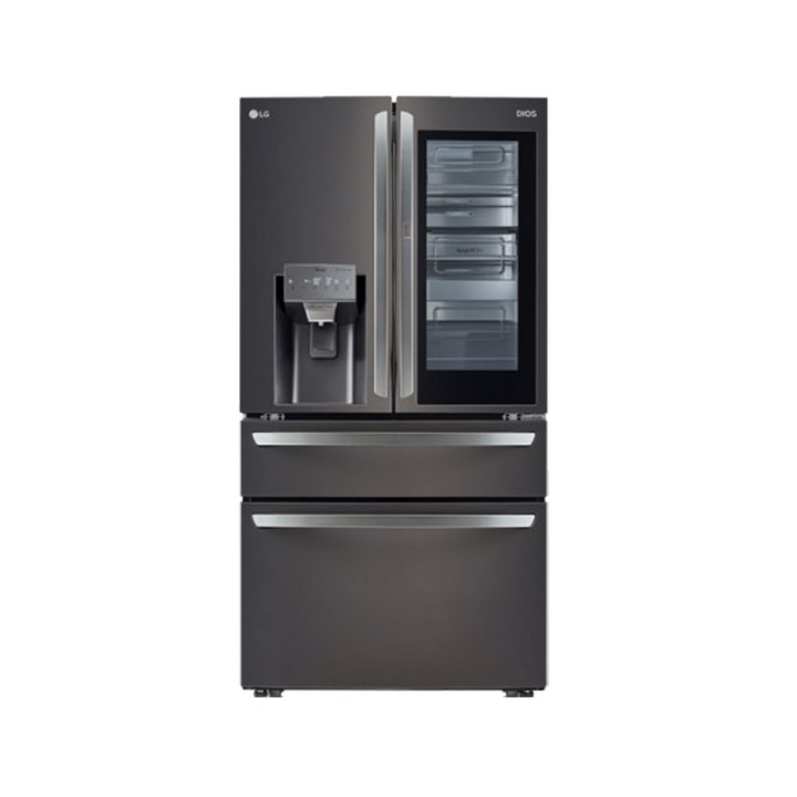얼음정수기냉장고 LG전자 디오스 양문형냉장고, 블랙 다이아 스테인리스, F615SB35
