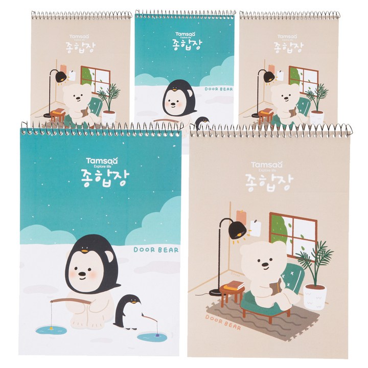 탐사 두꺼운 종합장 130g 40매, 5개입 탐사 두꺼운 종합장 130g 40매, 5개입