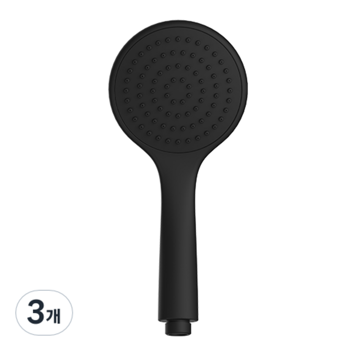 세비앙 컬러핸드샤워기 아치, 3개, 블랙