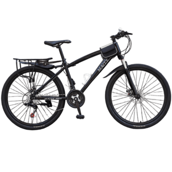 J2K 오프로드 산악 자전거 성인 남성 여성 공용 MTB 입문용, 화이트 24인치 21단, 1개, 130cm